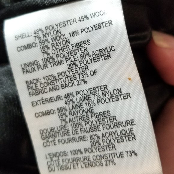 Wool mix color block zip up coat with zipper details - Picture 11 of 12